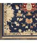 Nourison Home Antique Bloom Blue ANB01 5ft.6in. x 8ft.6in. Rect. Rug