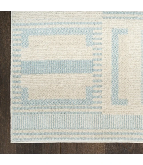 Nourison Nordic Ivory Blue NRC11 4 ft. X 6 ft. Rect. Rug