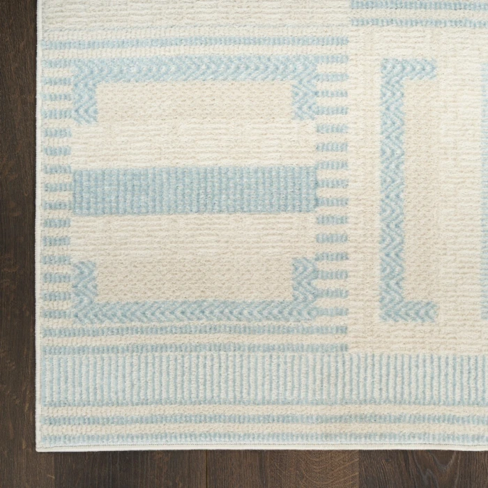 Nourison Nordic Ivory Blue NRC11 4 ft. X 6 ft. Rect. Rug