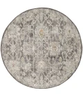 Nourison Oushak Home Charcoal OUS01 7 ft. 10 in. X Round Rug