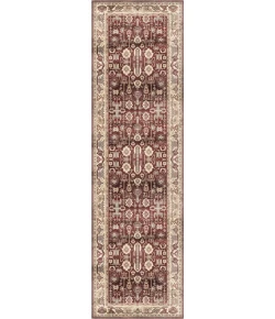Nourison Vintage Home Red VNH02 2ft. 2in. x 7ft. 6in. Rect. Rug