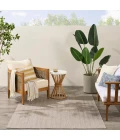 Nourison Horizon Indoor/Outdoor Grey HOZ02 5 ft. X 7 ft. Rect. Rug