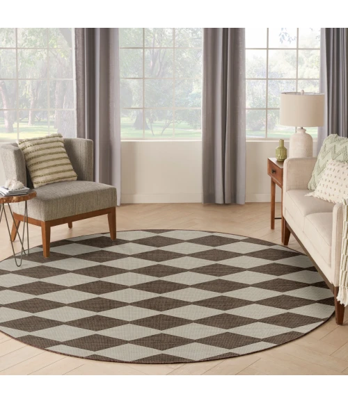 Nourison Positano Natural POS04 6 ft. X Round Rug