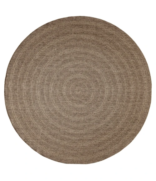 Nourison Tulum Brown TLM04 8 ft. X Round Rug