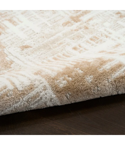 Nourison Dekor Ivory Taupe DEK11 2 ft. x 4 ft. Rect. Rug