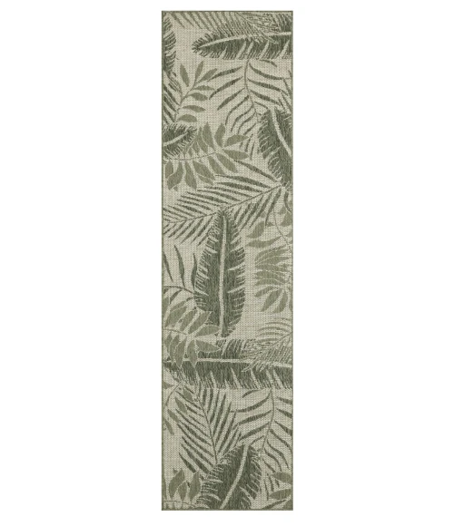 Nourison Garden Oasis Ivory Green GOA02 2 ft. X 6 ft. Rect. Rug