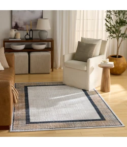 Nourison Home Dekor DEK06 Grey Navy 5 ft. 3 in. X 7 ft. Area Rug