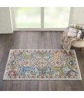 Nourison Ankara Global Grey Multicolor ANR12 2ft. x 4ft. Rect. Rug