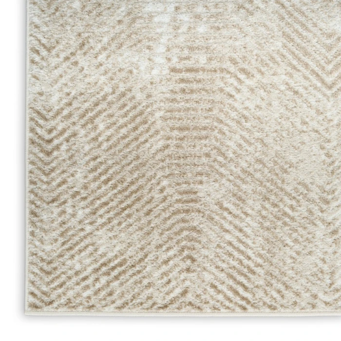 Nourison Dekor Ivory Taupe DEK04 5 ft. 3 in. X 7 ft. Rect. Rug
