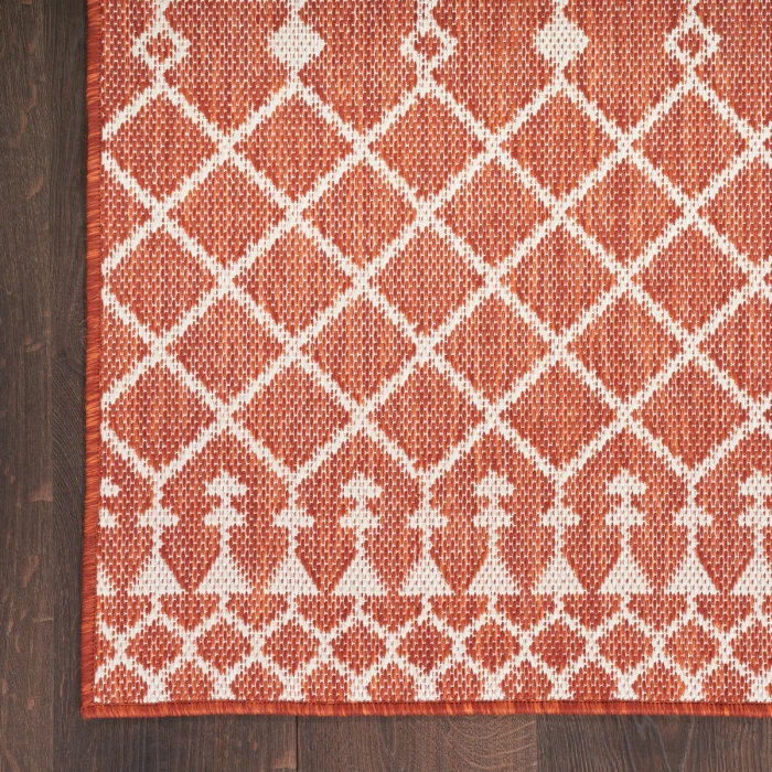 Nourison Positano Terracotta POS02 9 ft. X 12 ft. Rect. Rug