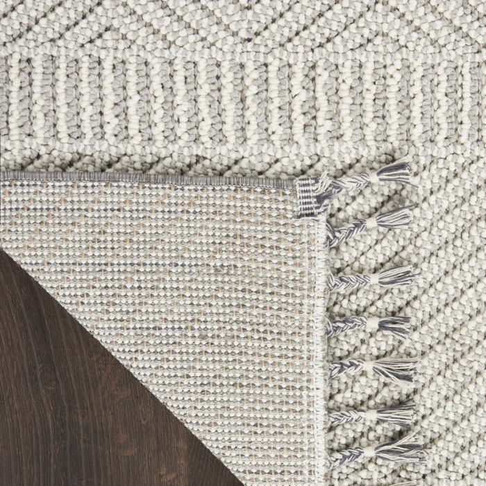 Nourison Paxton Grey Ivory PAX06 2ft.2in. x 4ft.5in. Rect. Rug