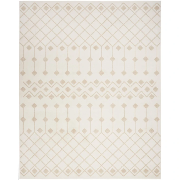 Nourison Grafix Ivory Beige GRF37 9 ft. X 12 ft. Rect. Rug