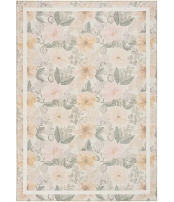 Nourison Home Botanical Washables Beige BOT01 7ft.6in. x 9ft.10in. Rect. Rug