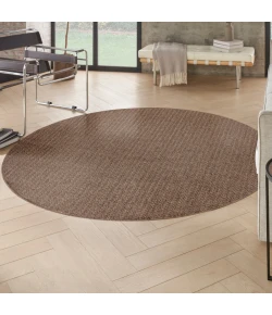 Nourison Home Tulum TLM02 Brown 8 ft. Round Area Rug