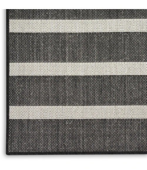 Nourison Positano Black Ivory POS03 10ft. Square Rug