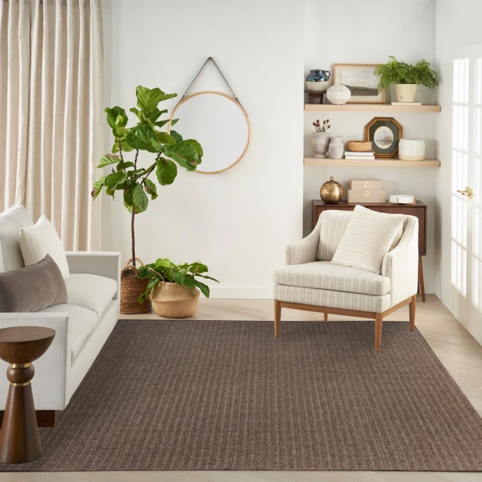 Nourison Tulum Brown TLM02 8 ft. X 10 ft. Rect. Rug