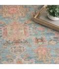 Nourison Vintage Washables Navy Multicolor VWS10 7 ft. 10 in. X 9 ft. 10 in. Rect. Rug