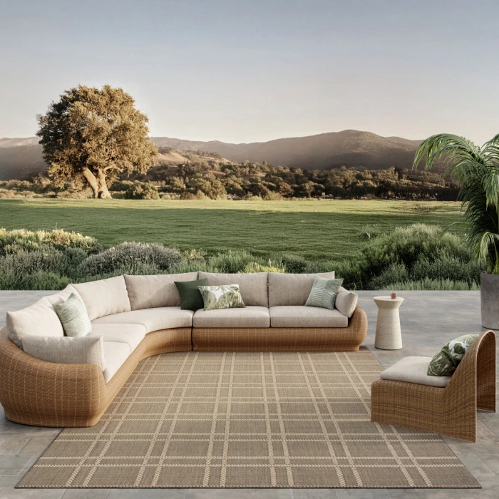 Nourison Home Horizon Indoor/Outdoor Black HOZ04 8ft. x 10ft. Rect. Rug