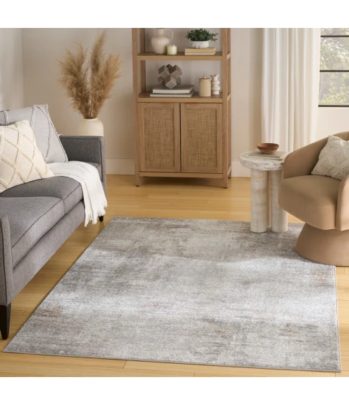 Nourison Dekor Grey DEK07 5 ft. 3 in. X 7 ft. Rect. Rug