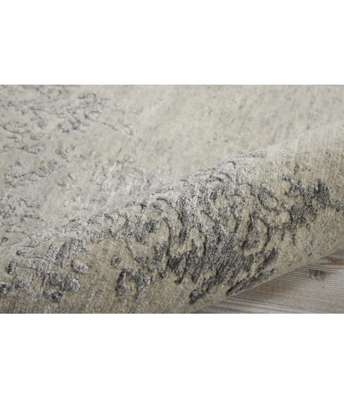 Nourison Silk Shadows Ivory Silver SHA14 8 ft. Rect. Rug