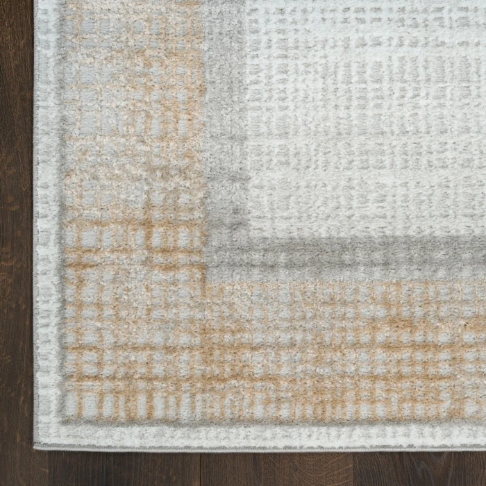 Nourison Dekor Grey DEK06 5 ft. 3 in. X 7 ft. Rect. Rug