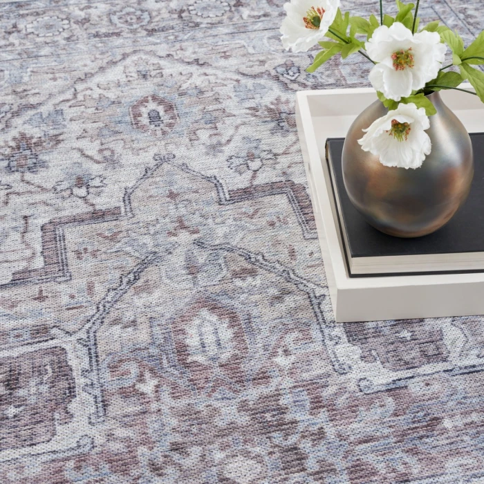 Nourison New Concept Washables Ivory Beige SR101 2ft. 2in. x 12ft. Rect. Rug