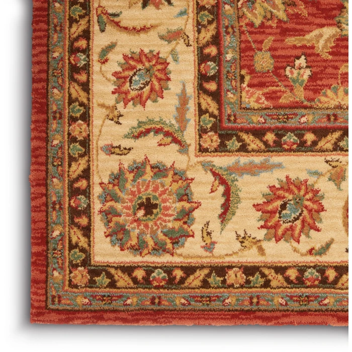 Nourison Home Living Treasures Red LI05 9ft.9in. x 13ft.9in. Rect. Rug