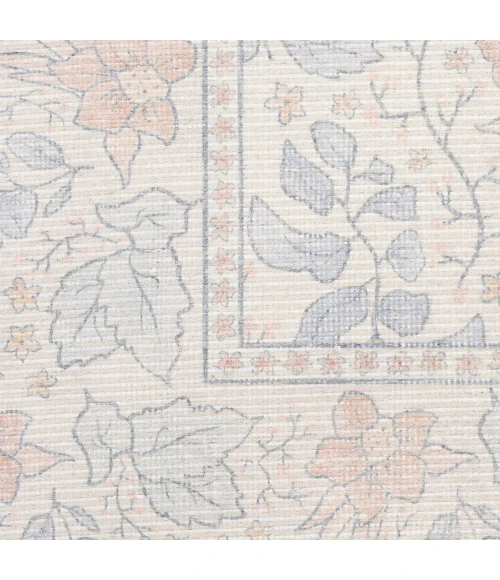 Nourison Home Botanical Washables Cream / Ivory BOT03 2ft. x 6ft. Rect. Rug