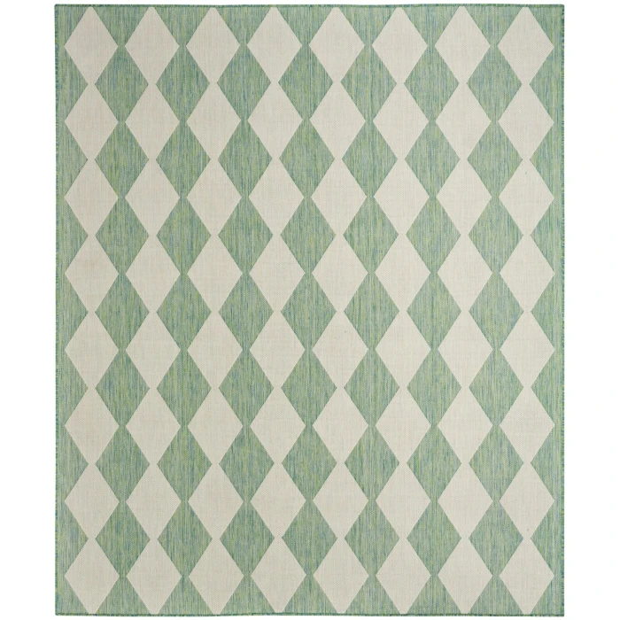 Nourison Positano Blue Green POS04 10 ft. X 14 ft. Rect. Rug