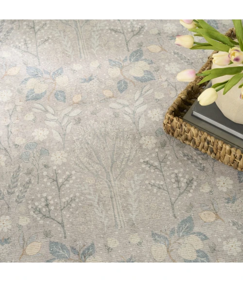 Nourison Home Botanical Washables Grey BOT04 4ft. x 6ft. Rect. Rug