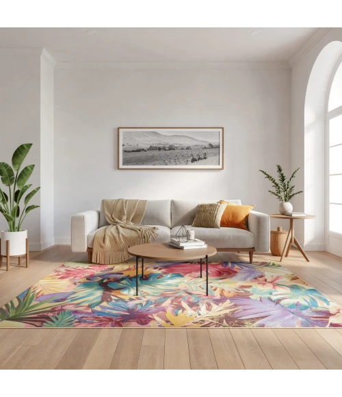 Nourison Home Color Splash Multicolored CSP07 5ft.3in. x 7ft.3in. Rect. Rug