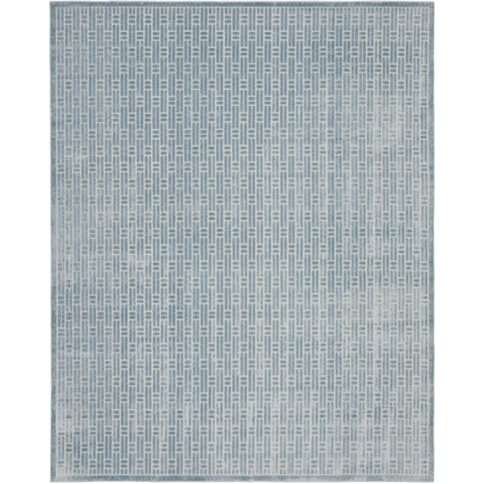 Nourison Home Washable Charm Blue WCH02 8ft. x 10ft. Rect. Rug