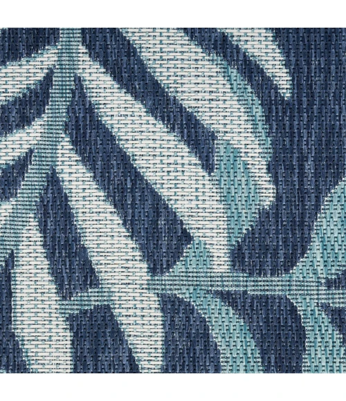 Nourison Garden Oasis Navy GOA01 2 ft. X 8 ft. Rect. Rug