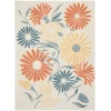 Nourison Home Aloha ALH33 Ivory Rose 7 ft. 10 in. X 10 ft. 6 in. Area Rug