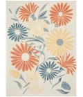 Nourison Aloha Ivory Rose ALH33 7 ft. 10 in. X 10 ft. 6 in. Rect. Rug