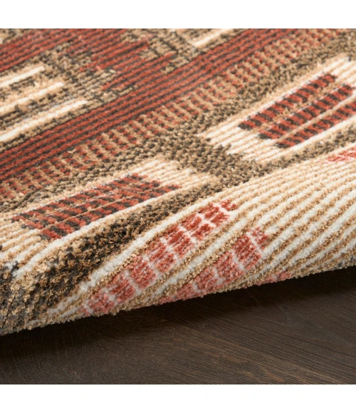 Nourison Nordic Rust NRC16 8 ft. X 10 ft. Rect. Rug