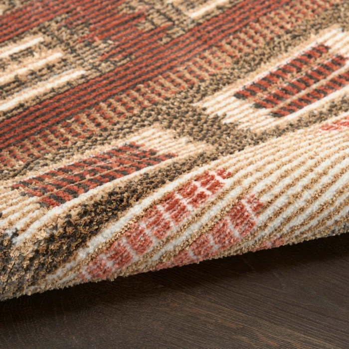 Nourison Nordic Rust NRC16 8 ft. X 10 ft. Rect. Rug