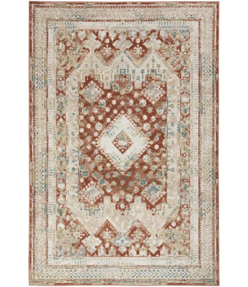 Nourison Home Thalia Red THL04 5ft.3in. x 7ft.3in. Rect. Rug