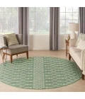 Nourison Positano Blue Green POS02 8 ft. X Round Rug