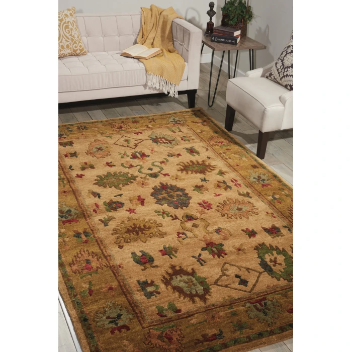 Nourison Home Tahoe Gold TA02 5ft.6in. x 8ft.6in. Rect. Rug