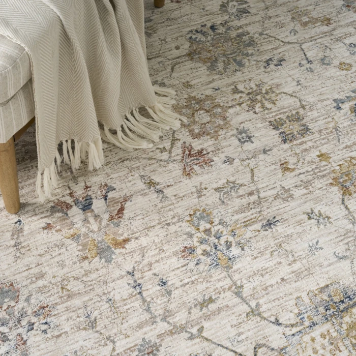 Nourison Home Antique Fusion Cream / Ivory ANF04 3ft.11in. x 5ft.10in. Rect. Rug