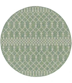 Nourison Home Positano POS02 Blue Green 8 ft. Round Area Rug
