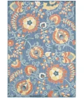 Nourison Aloha Blue Rose ALH17 5 ft. 3 in. X 7 ft. 5 in. Rect. Rug