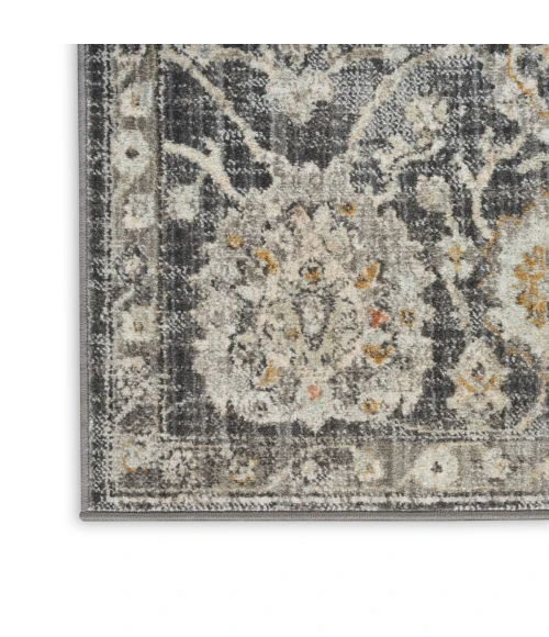 Nourison Oushak Home Charcoal OUS01 2 ft. X 6 ft. Rect. Rug