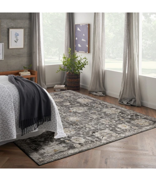 Nourison Oushak Home Charcoal OUS01 9 ft. X 12 ft. Rect. Rug
