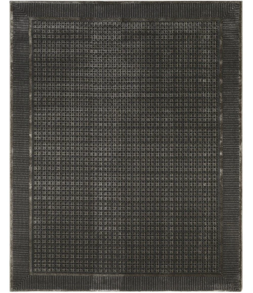 Nourison Nordic Black Taupe NRC03 9ft. x 12ft. Rect. Rug