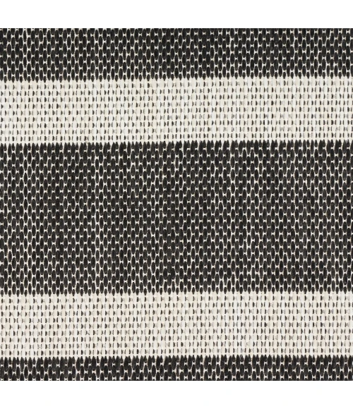 Nourison Positano Black Ivory POS03 6 ft. X 9 ft. Rect. Rug