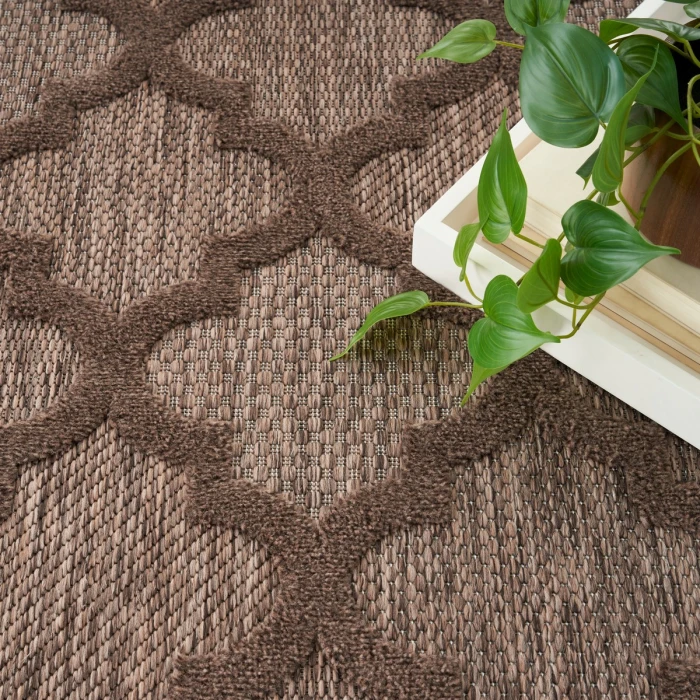 Nourison Easy Care Brown NES01 10 ft. X 14 ft. Rect. Rug