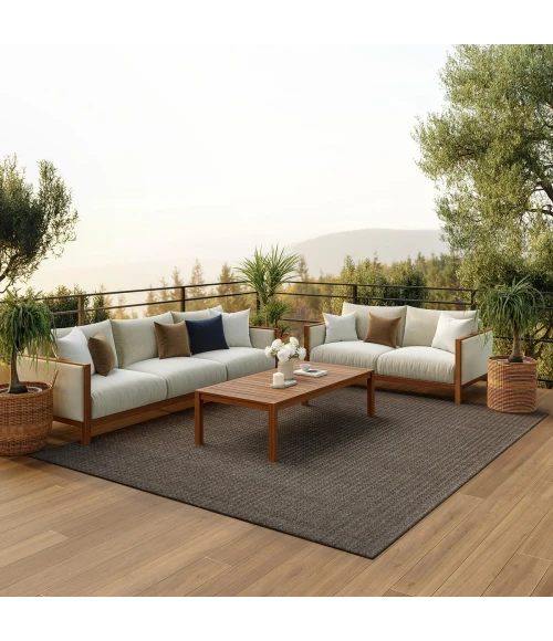 Nourison Tulum Brown TLM02 8 ft. X 10 ft. Rect. Rug