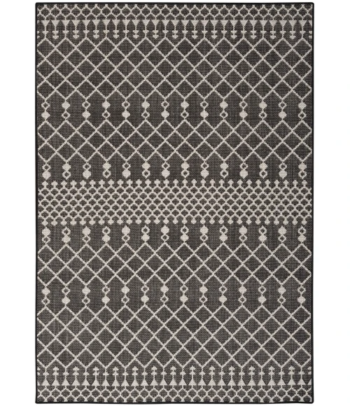 Nourison Positano Black POS02 6 ft. X 9 ft. Rect. Rug